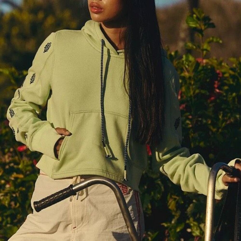 Free People Run Out Hoodie Crop Size M